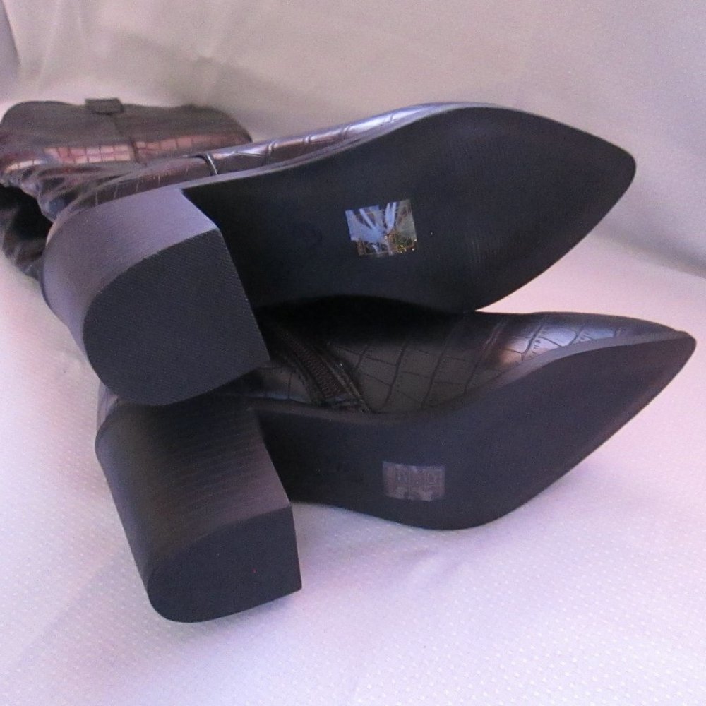 ๐ JOURNEE COLLECTION THERESE BLACK BOOTS SZ 7 NEW ๐ - Picture 4 of 16